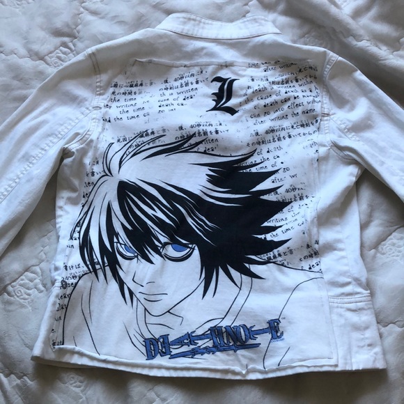Jackets & Blazers - 99% Cotton Refurbished Jean Jacket Anime!